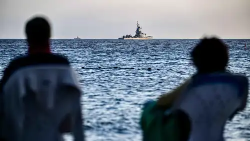 سفينة صواريخ إسرائيلية قبالة إيلات