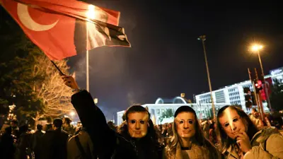 جانب من الاحتجاجات في تركيا