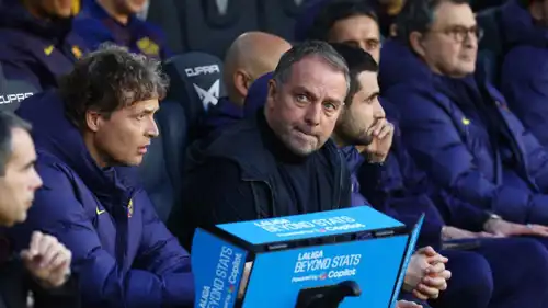 فليك خلال مباراة أتلتيكو وبرشلونة 