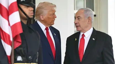 الرئيس الأمريكي دونالد ترامب وبنيامين نتنياهو