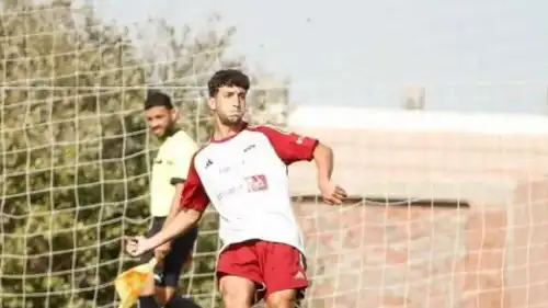 مازن أحمد لاعب فريق الأهلي الصاعد