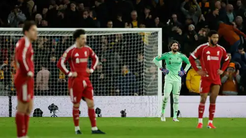 لاعبو ليفربول يشعرون بالحزن بعد الخسارة أمام وولفرهامبتون