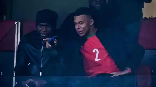 كيليان مبابي في مباراة المغرب ومالي