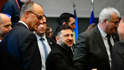 الرئيس الأوكراني في برلين قبل لقاء قادة أوروبا