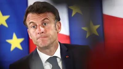 الرئيس الفرنسي إيمانويل ماكرون