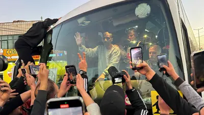 الأسرى الفلسطينيون المحررون في الدفعة الثالثة