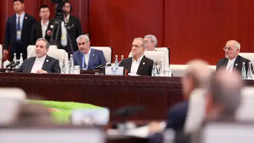 مشاركة الرئيس الإيراني مسعود بزشكيان في قمة منظمة شنغهاي