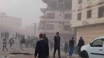 قصف سابق على منطقة "السيدة زينب" في ريف دمشق