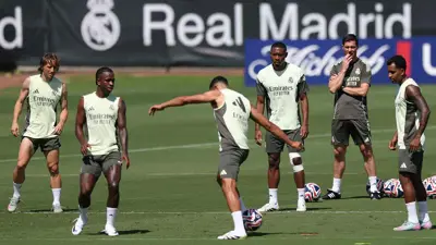 من تدريبات ريال مدريد في أمريكا