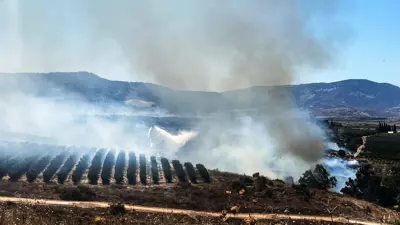 آثار ضربة من "حزب الله" لشمال إسرائيل