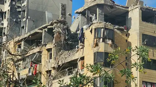 آثار غارة إسرائيلية جنوبي لبنان