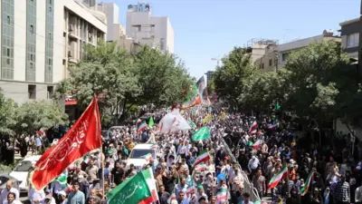 مسيرة في إيران للتنديد بالهجوم الإسرائيلي