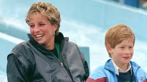 الأمير هاري برفقة الأميرة ديانا في ديزني لاند