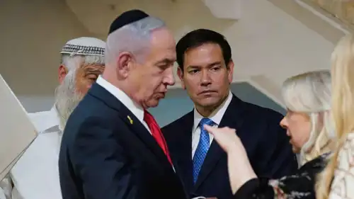 روبيو مع نتنياهو وزجته سارة في آخر زيارة لإسرائيل