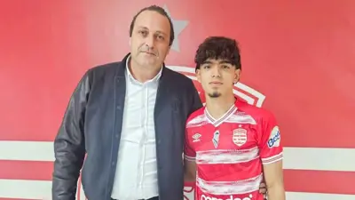 محمد الصادق محمود مع رئيس الإفريقي هيكل دخيل