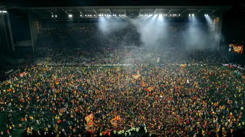 جماهير لانس الفرنسي بعد مباراة تولوز