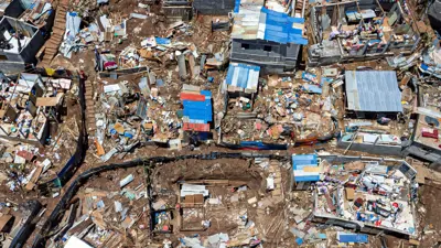 آثار إعصار شيدو المدمر في مايوت