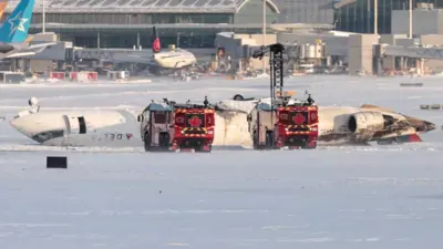 مشهد تحطم طائرة دلتا الرحلة 4819