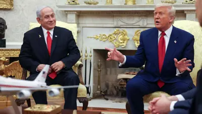 ترامب ونتنياهو خلال لقاء البيت الأبيض