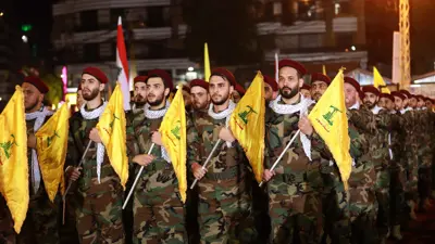 عناصر من ميليشيا حزب الله اللبناني