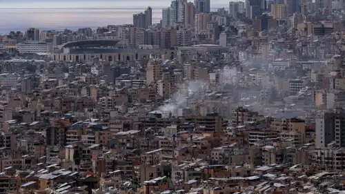 دخان إثر غارات إسرائيلية على بيروت