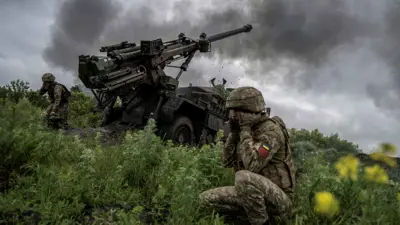 لقطة من جبهات القتال في الحرب الأوكرانية