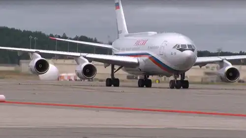 طائرة الرئيس الروسي في ألاسكا