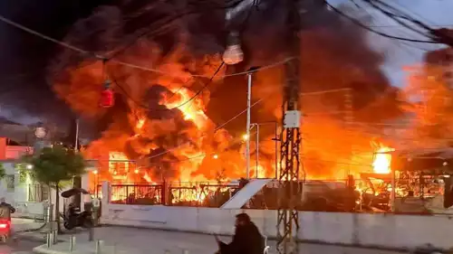 آثار هجوم وقع في أذربيجان