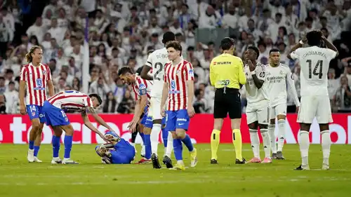 من مباراة ريال مدريد وأتلتيكو