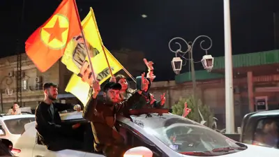 من الاحتفالات بالاتفاق مع "قسد"