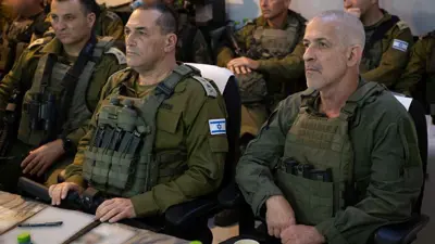 رئيسا الأركان والشاباك وقيادات الجيش يتابعون عملية عسكرية