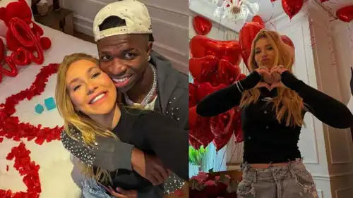 فينيسيوس جونيور والمؤثرة فيرجينيا فونسيكا