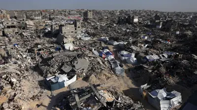 آثار القصف الإسرائيلي لقطاع غزة