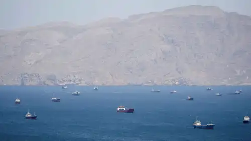 سفن في مضيق هرمز