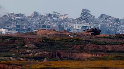 دبابة إسرائيلية في قطاع غزة