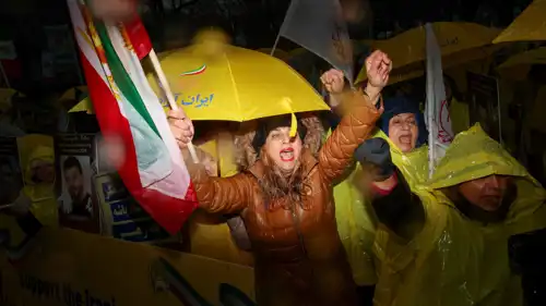 تظاهرة في واشنطن تأييدا للاحتجاجات ضد النظام الإيراني