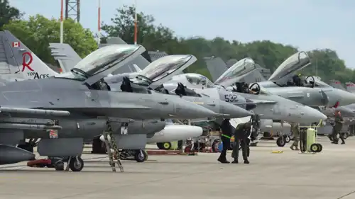 مقاتلات لدول الناتو في قاعدة رامشتاين الأمريكية بألمانيا
