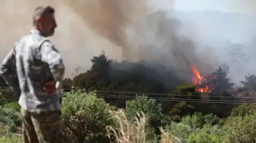 حرائق شهدتها اللاذقية في يوليو 2025