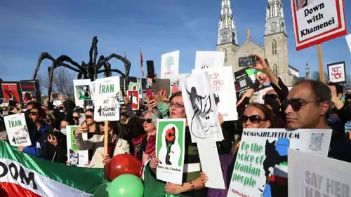 احتجاجات ضد النظام الإيراني في كندا