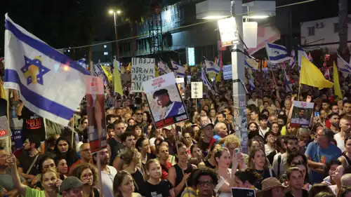 مظاهرات في إسرائيل للمطالبة باتفاق وهدنة في غزة