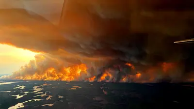 جانب من الحرائق المرعبة