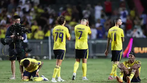 فريق النصر السعودي بعد خسارة السوبر