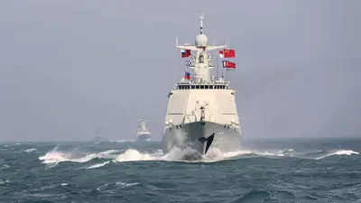 سفن حربية روسية ـ صينية