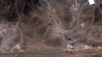 منشأة فوردو الإيرانية بعد الهجوم الأمريكي