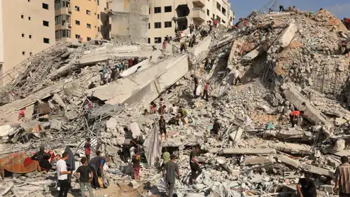 آثار القصف الإسرائيلي على غزة