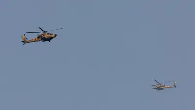 طائرتا هليكوبتر إسرائيليتان فوق غزة