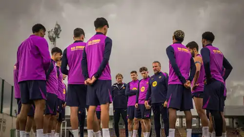 تدريبات فريق برشلونة