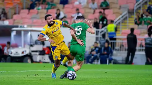 من مباراة الأهلي والتعاون