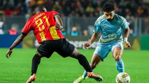 من مباراة الأهلي والترجي في دوري أبطال أفريقيا