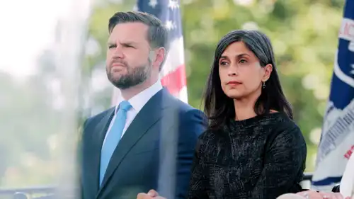 نائب الرئيس الأمريكي مع زوجته